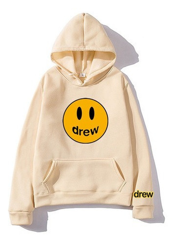 Sudadera Bieber Capucha Drew Justin - Caqui Con