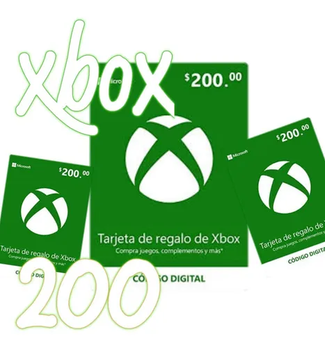 Tarjetas De Regalo 200 Xbox MercadoLibre