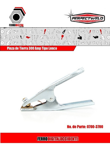 Imagen 2 de 4 de Pinza De Tierra 300 Amp Tipo Lenco