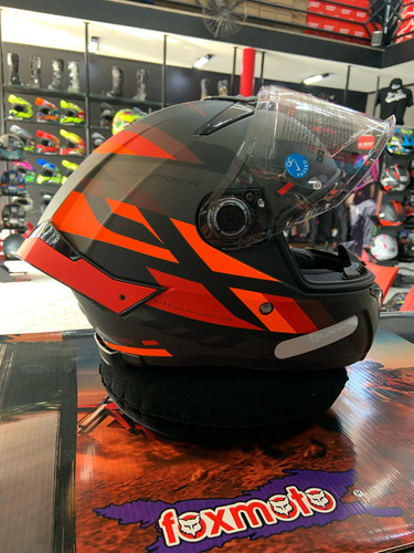 Capacete Mt Thunder 4 Ergo B15 Fosco Vermelho Nf Promoção