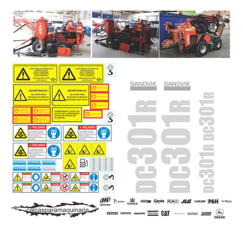 Juego De Calcas Para Sandvik Dc 301r