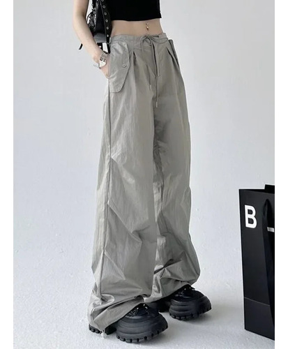 Pantalones Casuales De Verano De Pierna Ancha Para Mujer, Es