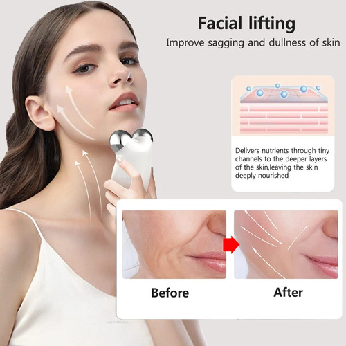 Masajeador Facial Con Microcorriente Ems Para Masaje Con Rod