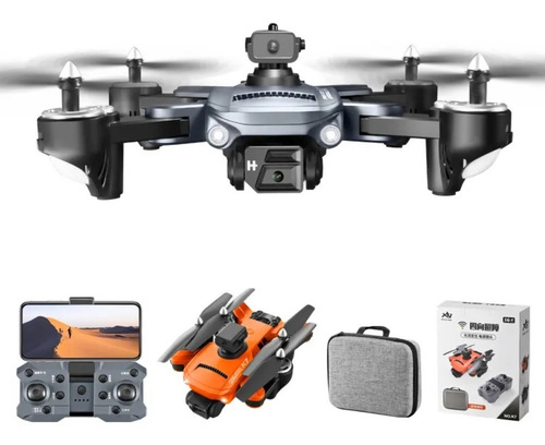 Drone Wifi Doble Camara Sensor Evita Obstáculos Estuche K8