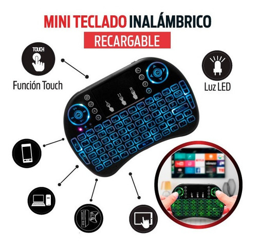 Mini Teclado Inalámbrico Tv Box Android Súper Potente Oferta