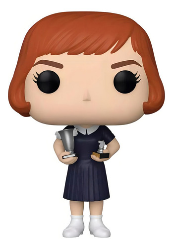 Figura De Acción Gambito De Dama: Beth Harmon Con Trofeos De Funko Pop! 1121 Television