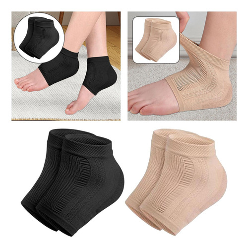 2 Pares De Calcetines Hidratantes Para Talón Cojín Para