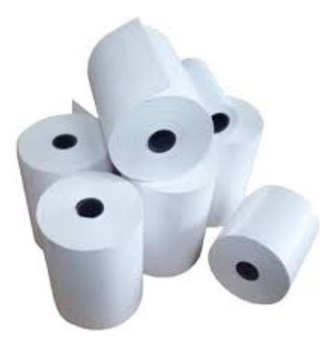 50 Rollos Papel Térmico 80x60 Impresora Fiscal-comanderas