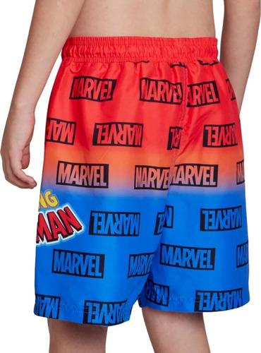 Traje De Baño Short Spiderman Bermuda Niños Marvel 1197267 Rojo Lisa 3/4 Años