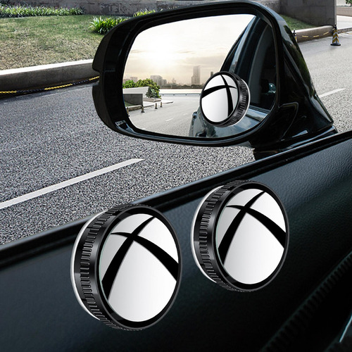 Espejo Para Coche, Espejo Retrovisor Adicional Con Negro