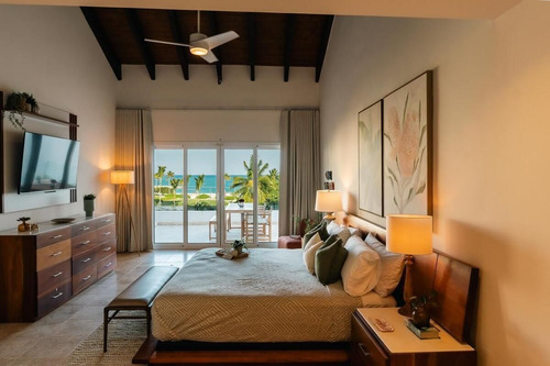 Renta Apartamento En Primera Linea De Playa, Punta Palmera, Cap Cana, Punta Cana