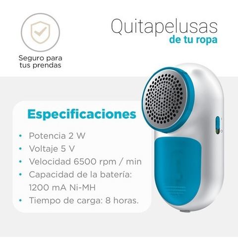 Saca Pelusa De Mano Smart Tek Quita Removedor Pelusa De Ropa