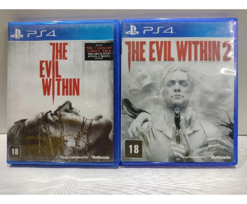The Evil Within 1 + 2 Ps4 - Game Midia Fisica Com Manual (Usado)