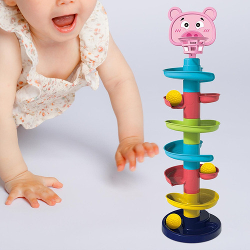 7 Tiers Ball Drop Roll Swirling Activity Centers
