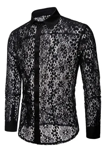 Camisas de encaje para hombre new arrivals