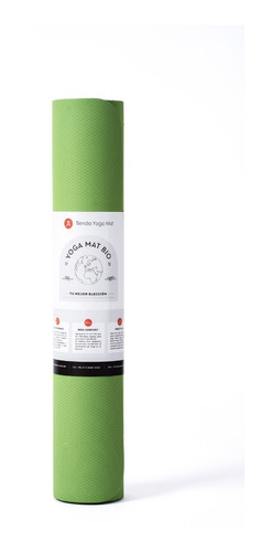 Imagen 2 de 5 de Yoga Mat Bio 5mm Nueva Tecnología Y Textura Con Alineaciones