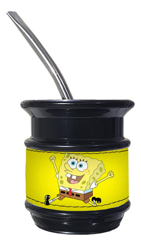 Set Matero Mate Mn Bob Esponja Excelente Calidad