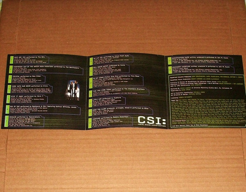 Csi: Crime Scene Investigation The Soundtrack Cd The Who