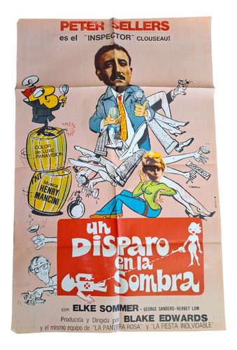 Poster Afiche Cine Un Disparo En La Sombra Peter Sellers *