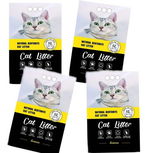 Arena Bentonita Cat Litter 5 Litros Lavanda Limon
