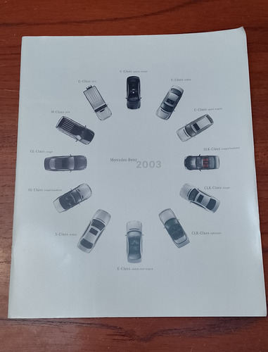 Folleto Libro Ventas Mercedes Benz Gama 2003 Usa En Ingles