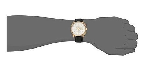 Relógio Bulova Masculino Cronógrafo 97c108 Dourado Couro