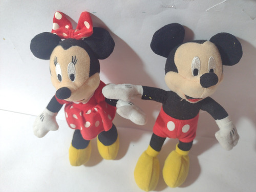 Peluches Mimí Y Mickey Mouse 20 Años- Mcdonalds 2005- 18 Cm