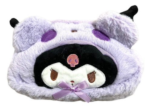 W Estuche Cosmetiquero Felpa Kuromi Sanrio Hello Kitty