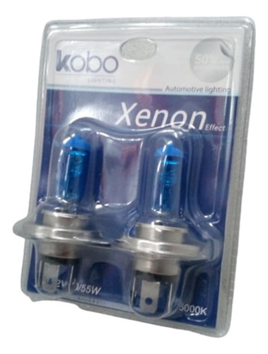 Kit De Lampara Halógena Blue Visión H4 12v 55w Blanco Frio