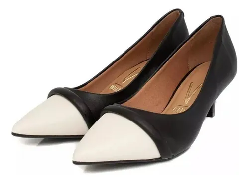 Sapato vizzano preto e branco 2025