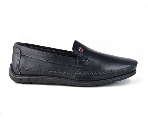 Zapato Casual Mocasín Abierto Pegada Rutero Black