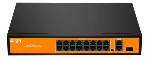 Switch 16 Portas Poe + 2 Portas Uplink + 1 Sfp Suite De Rede