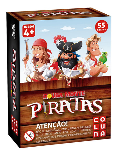 Jogo Diverso Rouba Montes Piratas 55 Cartas - Coluna