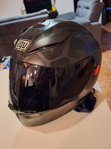 Casco Agv K3 Sv C/lentes Y Mica Negra Talle S