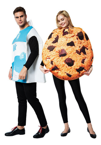 Disfraz De Halloween Para Pareja Jugando Con Galletas Lec