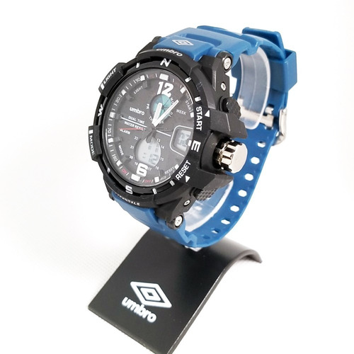 Relógio Masculino Umbro Umb-012-5 Azul Borracha
