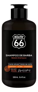 Shampoo De Barba Carvão Ativado Route 66 Viking 250 Ml