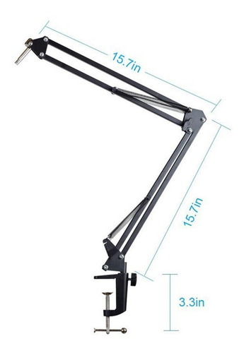 Imagen 3 de 3 de Soporte Brazo Tipo Tijera Para Micrófono Maono Au-b01