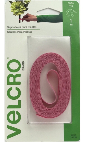 Velcro - Fita Organizadora De Plantas - (1 Rolo) - Rosa