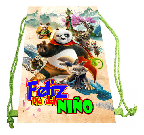 25 Morralitos Dulcero, Día Del Niño Kunfu Panda