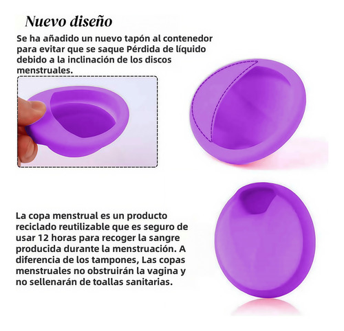 Disco Menstrual Reutilizable L Plus S Silicona Médica