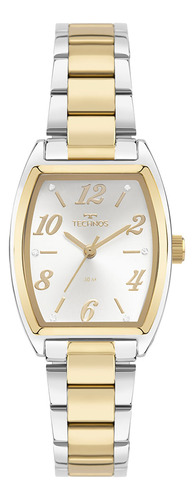 Relógio Technos Feminino Trend Bicolor - 2035naq/1ko Nov Bisel Prata