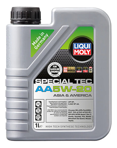 Specialtec 5w20 Aceite Sintetico Motores A Gasolina/diesel