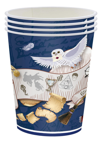 Kit Fiesta Harry Potter Platos Y Vasos Desechables 51pcs