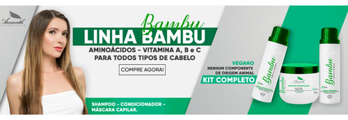 Kit Aramath Com Shampoo Condicionador E Hidratação Bambu Sos