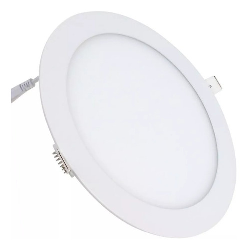 Foco Panel Plafón Led 24w Embutido Redondo Luz Frio