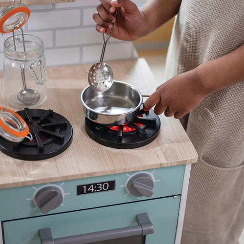 Camión De Comida Y Cocinita De Madera Infantil 2 En 1 Plum