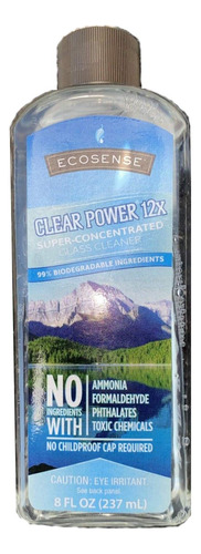 Limpiador De Vidrio Clear Power - 12 Concentraciones - 8 On.