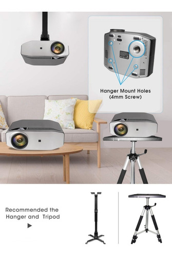 Imagen 8 de 10 de Proyector Profesiona Led 7000 Lumen Reales Nativo 1080p 4k