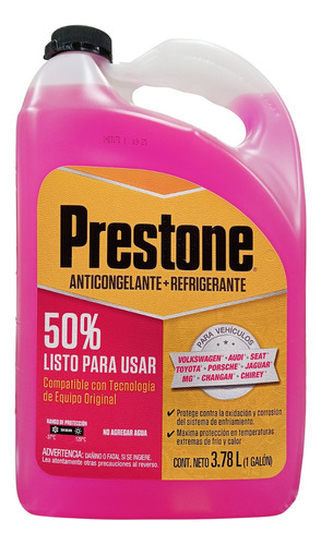 Anticongelante Prestone Rosa Galón (3.78l) Volkswagen/audi 